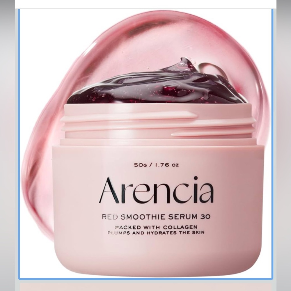 Arencia Overnight Red Smoothie Face Mask Serum,Glowing Soothing red collagen NEW